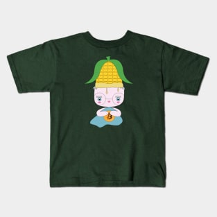 bitcoin and corn Kids T-Shirt